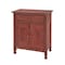 Alaterre Furniture Country Cottage Accent Cabinet, Red Antique Finish ACCA23RA - alternate 1